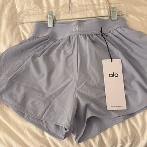 ALO Yoga Women's Soft Gray Athletic Shorts